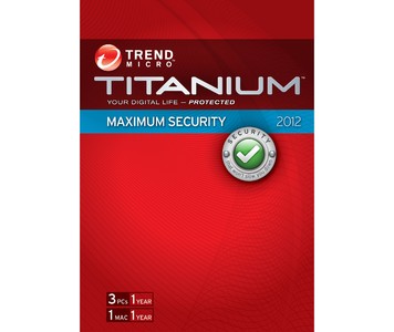 Trend Micro Titanium Maximum Security 2012 (3 Users)
