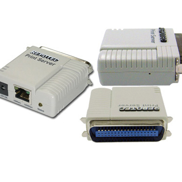 Repotec Fast Ethernet Print Server, 1-Port Parallel